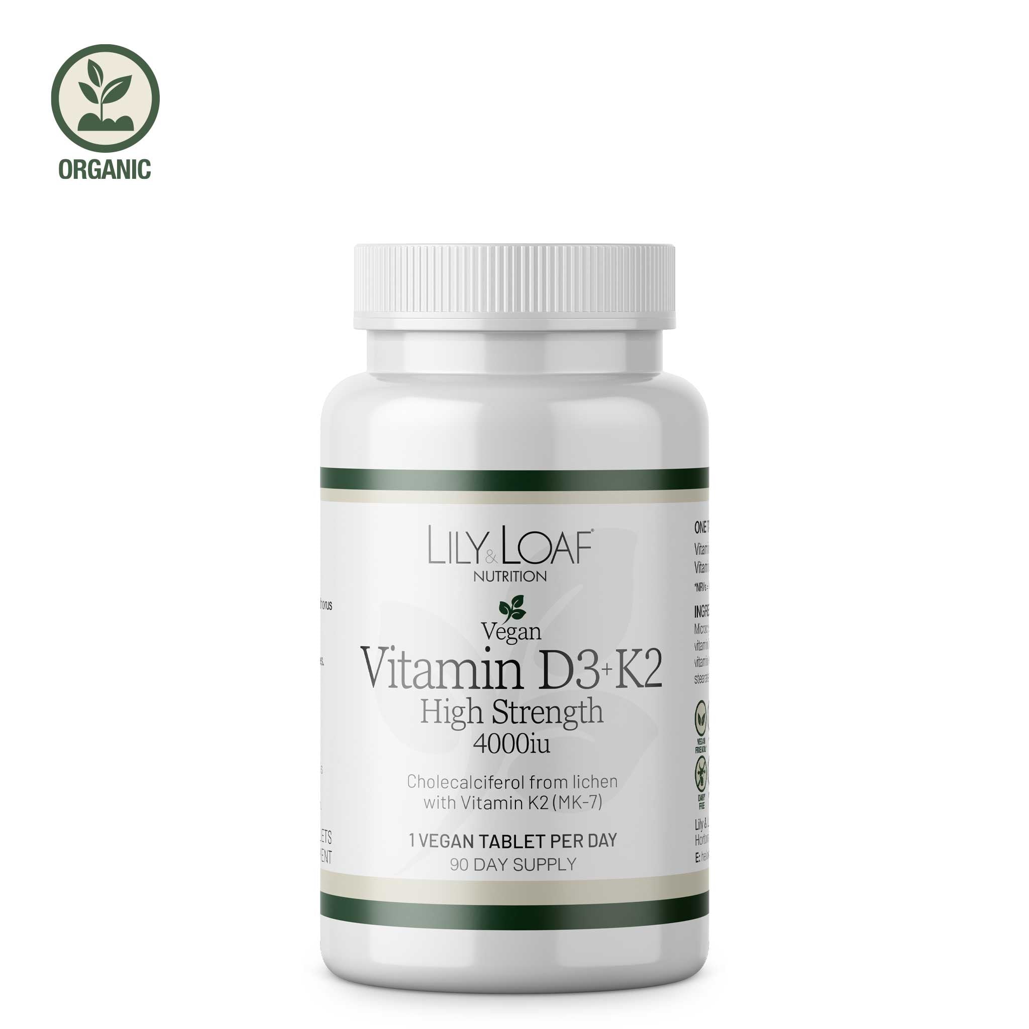 Vitamin D3 + K2 High Strength