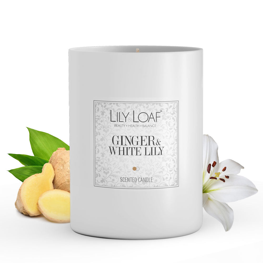 Ginger & White Lily Soy Wax Candle