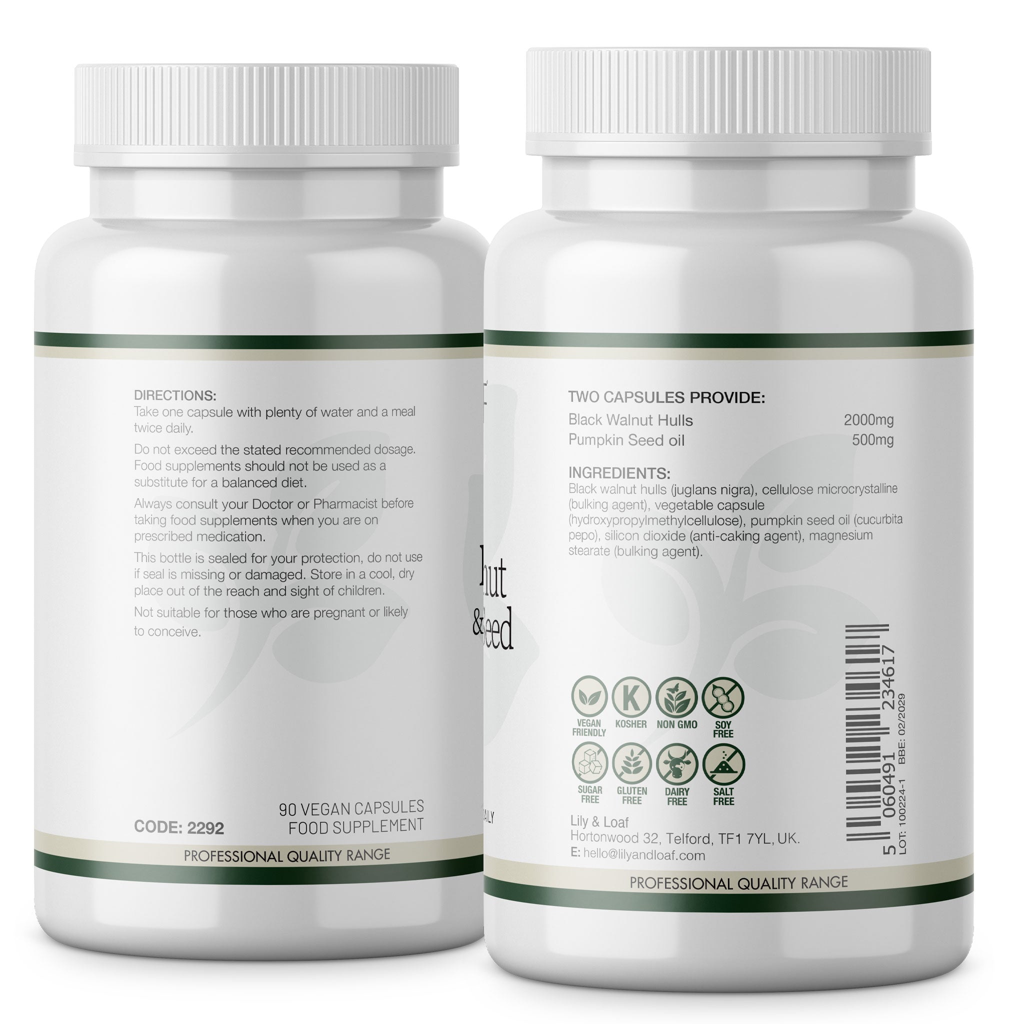 Black Walnut & Pumpkin Seed Intestinal Cleanse